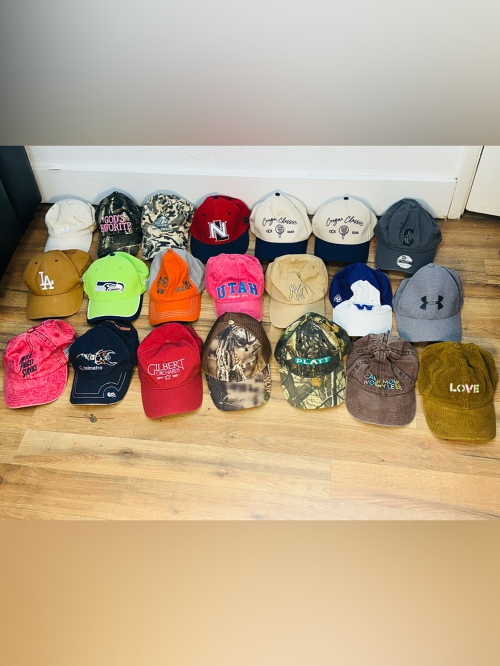 Assorted Baseball Caps - Multicolor Mix - Picture 2 of 6